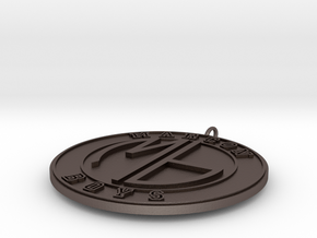 Marcon Boys Pendant2  in Polished Bronzed Silver Steel