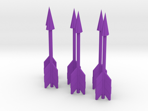 Zelda Fan Art: TLoZ: 6 Arrows in Purple Processed Versatile Plastic