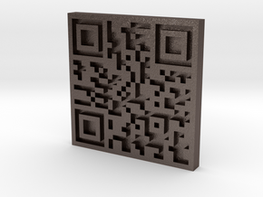 QRCode -- www.shibui-daughters.com in Polished Bronzed Silver Steel