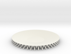 SpikePlate in White Natural Versatile Plastic