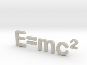 E=mc^2 3D C in Natural Sandstone