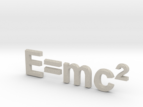 E=mc^2 3D D in Natural Sandstone