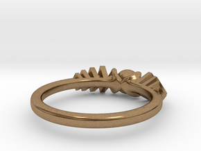 Arrows Ring in Natural Brass