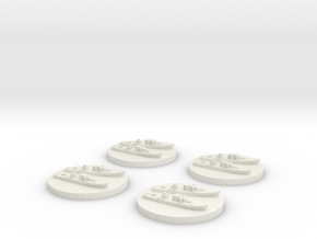 Fairmile D x4 1/2400 in White Natural Versatile Plastic