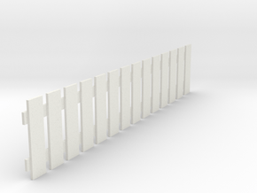 Fence 2 in White Natural Versatile Plastic