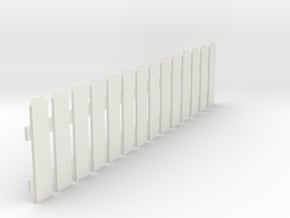 Fence 3 in White Natural Versatile Plastic