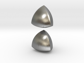Jumbo (4cm) Meissner Solids in Natural Silver
