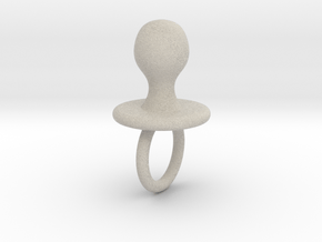 Baby pacifier in Natural Sandstone