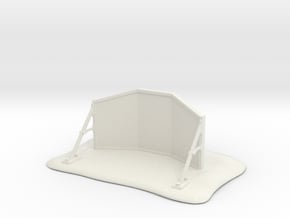 Blast shield wall warhammer in White Natural Versatile Plastic