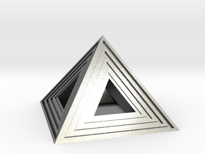 Pyramid in Natural Silver