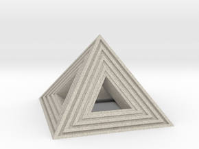 Pyramid in Natural Sandstone