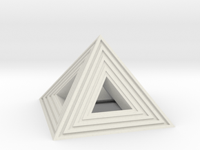 Pyramid in White Natural Versatile Plastic