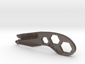 Multitool in Polished Bronzed Silver Steel
