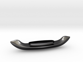 Canoe in Polished and Bronzed Black Steel