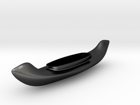 Canoe in Polished and Bronzed Black Steel