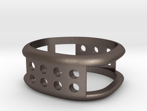 gideon's industrial ring in Polished Bronzed Silver Steel