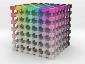 HSV/HSB Color Cube: 3.5 inch in Full Color Sandstone