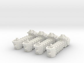 BFG Troop Ships (x4) in White Natural Versatile Plastic