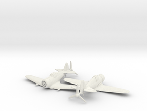 1/200 CAC Boomerang x2 in White Natural Versatile Plastic