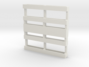 Pallet in White Natural Versatile Plastic