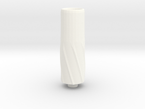 Big Bore Drip Tip in White Processed Versatile Plastic