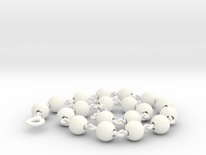 Smooth Ball Necklace - 46cm in White Processed Versatile Plastic
