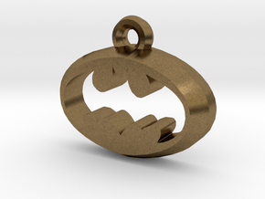 Batman Pendant in Natural Bronze