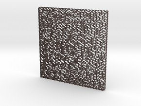 Maze 3D in Polished Bronzed Silver Steel