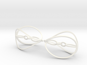 Hypaerial Earrings in White Processed Versatile Plastic