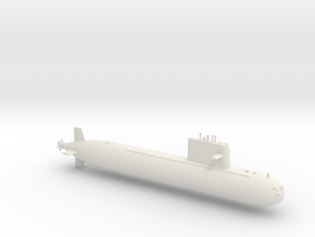 1/700 Type 091 Submarine in White Natural Versatile Plastic