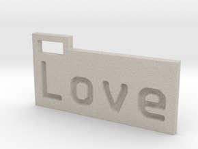 Love 3D in Natural Sandstone