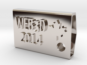 Web3D 2014 Key Fob V2 in Platinum