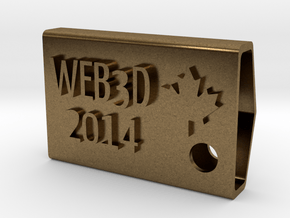 Web3D 2014 Key Fob V2 in Natural Bronze