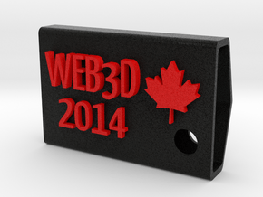 Web3D 2014 Key Fob V2 in Full Color Sandstone