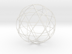 Stripsphere 12b, large in White Natural Versatile Plastic