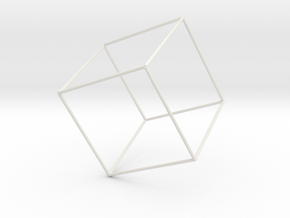 Cubo in White Natural Versatile Plastic