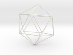 Icosaedro1 in White Natural Versatile Plastic