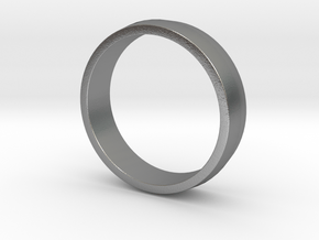 Ridged Ring in Natural Silver