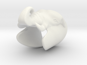 Elephant Gripper 22mm in White Natural Versatile Plastic