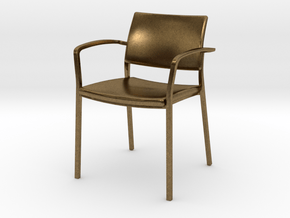 Stylex Brooks Arm Chair 1:24 Scale in Natural Bronze