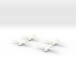 A-7 Glider (Russian)-X4 in White Processed Versatile Plastic