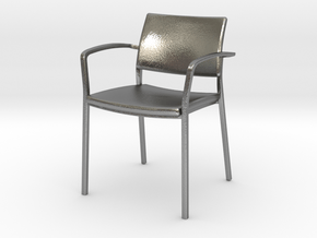 Stylex Brooks Arm Chair 1:24 Scale in Natural Silver