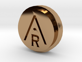 Aravinda Rodenburg Lapel Pin in Polished Brass