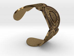 The Doctor's name: (Engraved) Cuff - size XL in Natural Bronze