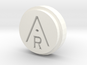Aravinda Rodenburg Lapel Pin in White Processed Versatile Plastic