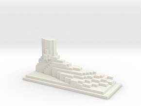 Minecraft style foot in White Natural Versatile Plastic