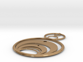 Crop Circle Inspired 1a in Polished Brass