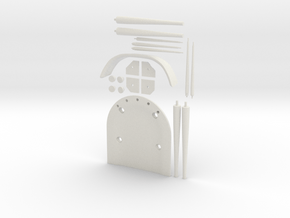 Chair Parts in White Natural Versatile Plastic