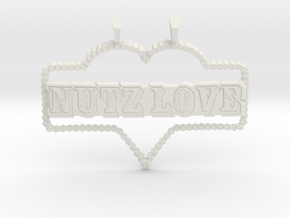 NuTz Love in White Natural Versatile Plastic