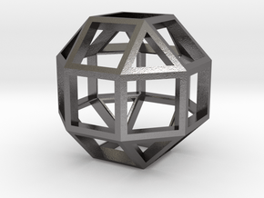 Rhombicuboctahedron in Polished Nickel Steel